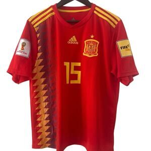 ADIDAS SERGIO RAMOS SPAIN JERSEY FIFA WORLD CUP 2018 Size XL